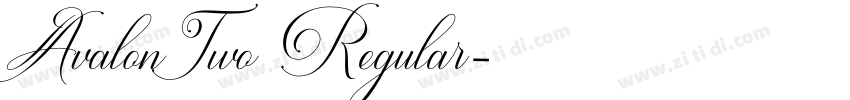AvalonTwo Regular字体转换